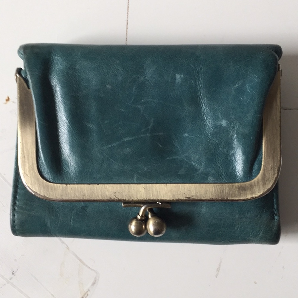 HOBO Turquoise leather wallet